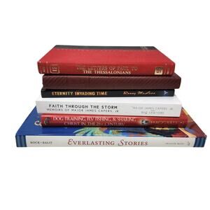 Lot Of 6 Assorted Christian Christianity Religious Book Bundle with 2017 Journal